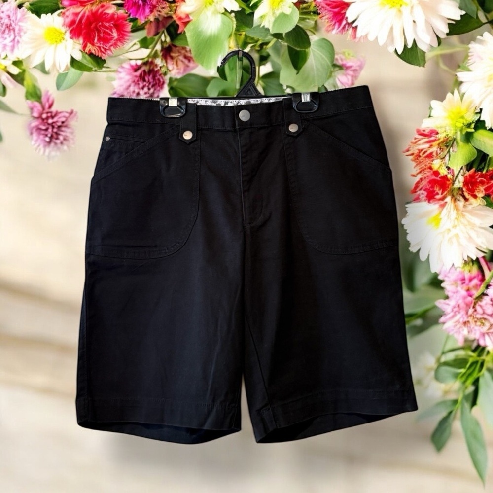 Lee Comfort Waist Black Bermuda Shorts
